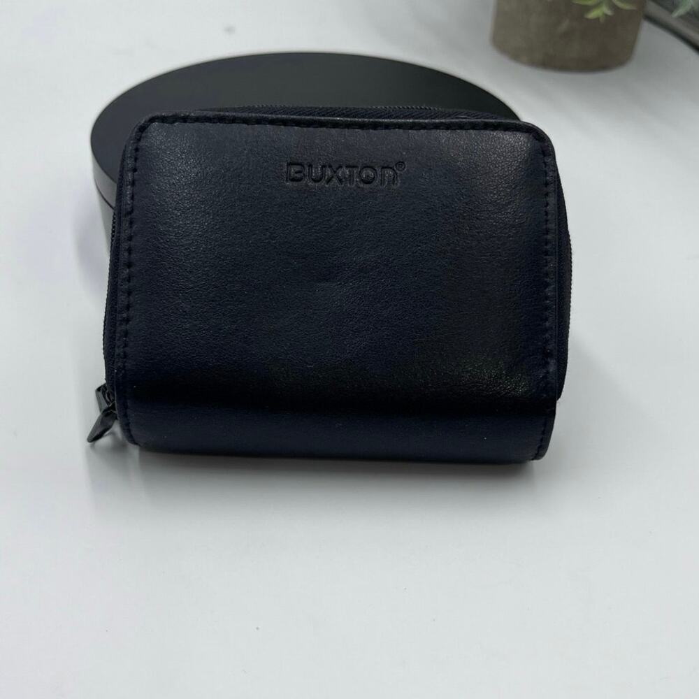Buxton BUXTON RFID Wizard Black Leather Credit Card ID Holder‎ Wallet